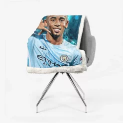 Gabriel Jesus Olympic gold medalist Football Player Sherpa Fleece Blanket 2