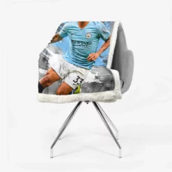 Gabriel Jesus Premier League Football Player Sherpa Fleece Blanket 2