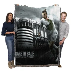 Gareth Bale Real Madrd Club World Cup Soccer Player Woven Blanket