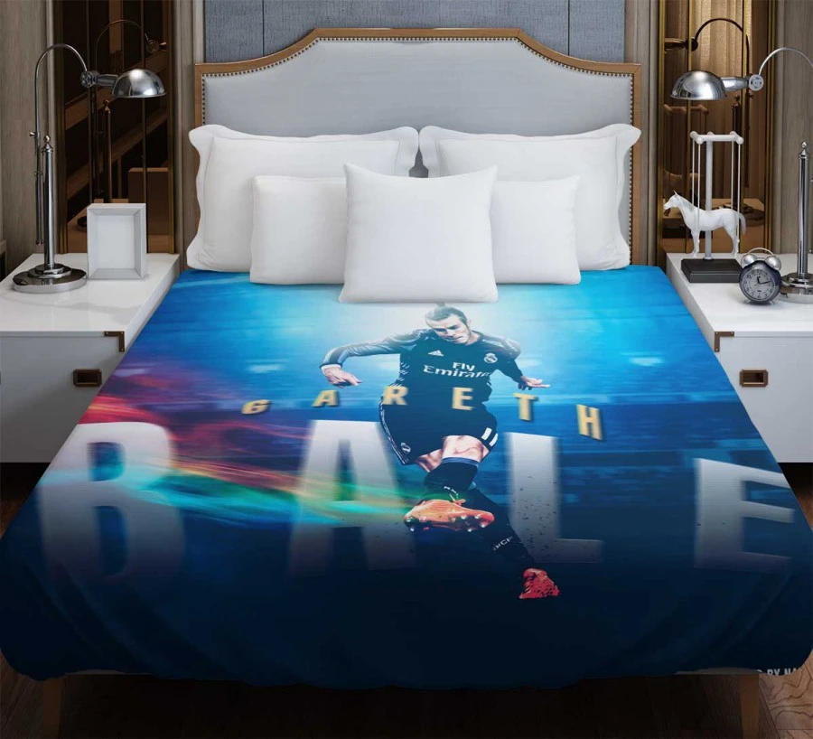 Gareth Bale  Real Madrid Star Football Player Duvet Cover