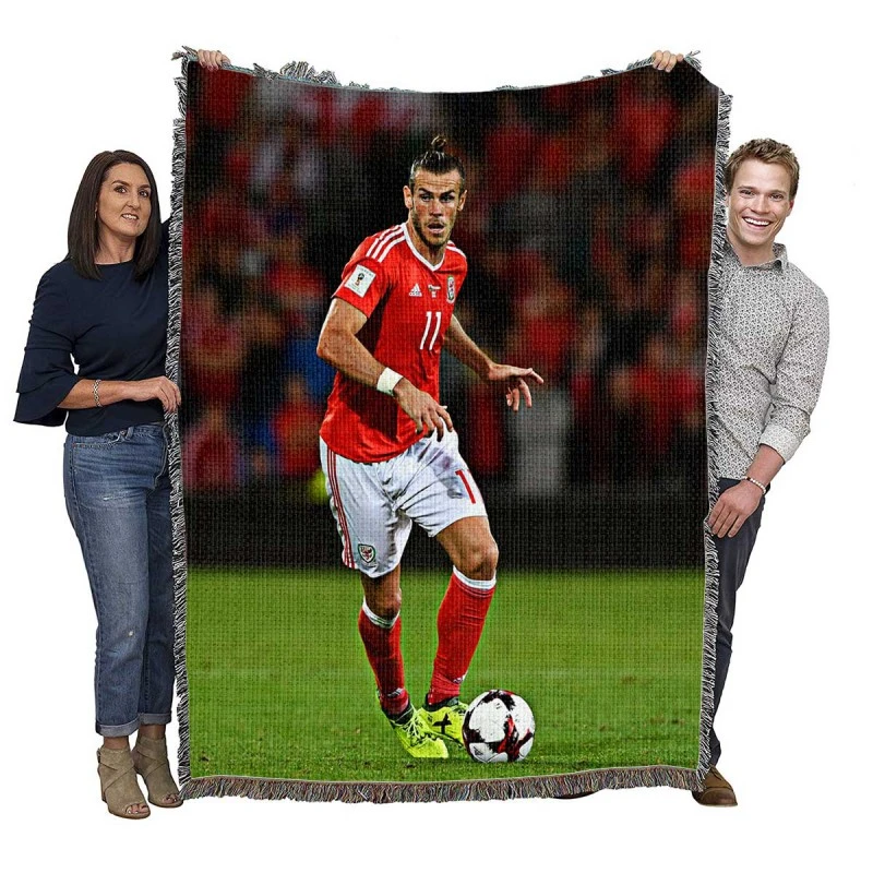 Gareth Bale Sensational Welsh Football Player Woven Blanket