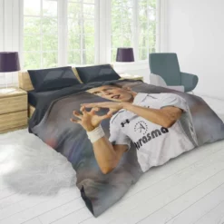 Gareth Bale Tottenham Hotspur F C Classic Soccer Player Duvet Cover 1