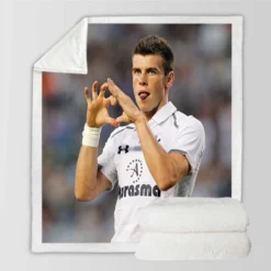 Gareth Bale Tottenham Hotspur F C Classic Soccer Player Sherpa Fleece Blanket