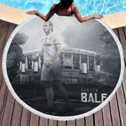 Gareth Bale UEFA Champions League Player Round Beach Towel 1