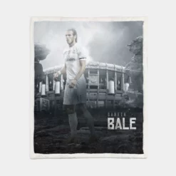 Gareth Bale UEFA Champions League Player Sherpa Fleece Blanket 1