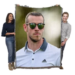 Gareth Bale Welsh Golfer Soccer Player Woven Blanket