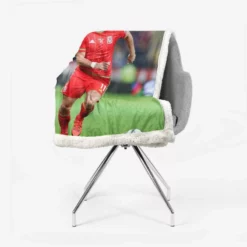 Gareth Bale in Welsh Red Jercey Sherpa Fleece Blanket 2