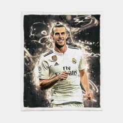 Gareth Frank Bale  Real Madrid Football Player Sherpa Fleece Blanket 1