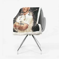 Gareth Frank Bale  Real Madrid Soccer Player Sherpa Fleece Blanket 2