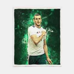 Gareth Frank Bale  Wales Football Player Sherpa Fleece Blanket 1