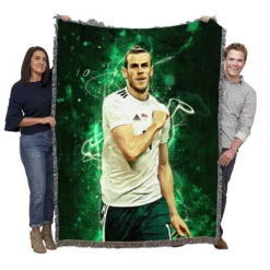 Gareth Frank Bale  Wales Football Player Woven Blanket