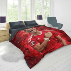 Gareth Frank Bale  Wales Soccer Player Duvet Cover 1