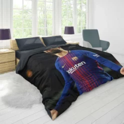 Gerard Pique Awarded Spanish Football Player Duvet Cover 1