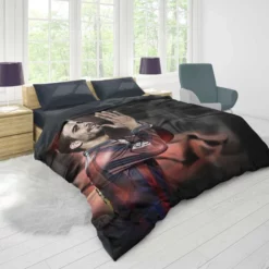 Gerard Pique Energetic Barcelona Football Player Duvet Cover 1