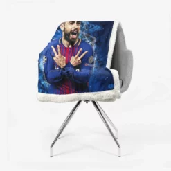 Gerard Pique FIFA World Cup Winning Player Sherpa Fleece Blanket 2