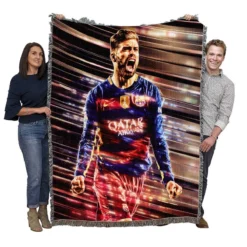 Gerard Pique La Liga Football Player Woven Blanket