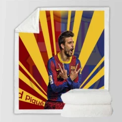 Gerard Pique Populer Barcelona Football Player Sherpa Fleece Blanket