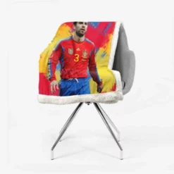 Gerard Pique Top Ranked Spanish Football Player Sherpa Fleece Blanket 2