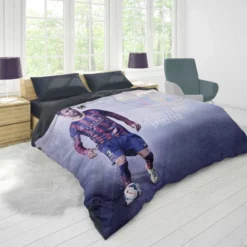 Gerard Pique in Barcelona Striped Jersey Duvet Cover 1