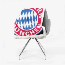 German Football Club FC Bayern Munich Logo Sherpa Fleece Blanket 2