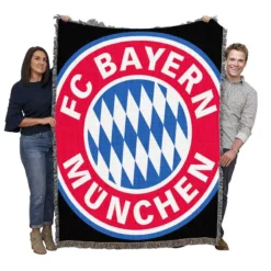 German Football Club FC Bayern Munich Logo Woven Blanket