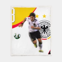 German Sports Player Mesut Ozil Sherpa Fleece Blanket 1