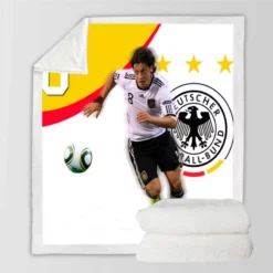 German Sports Player Mesut Ozil Sherpa Fleece Blanket