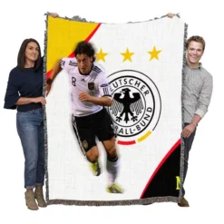 German Sports Player Mesut Ozil Woven Blanket