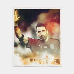 Gianluigi Buffon Classic Juventus Football Player Sherpa Fleece Blanket 1