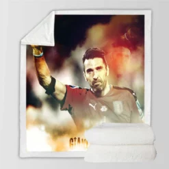 Gianluigi Buffon Classic Juventus Football Player Sherpa Fleece Blanket