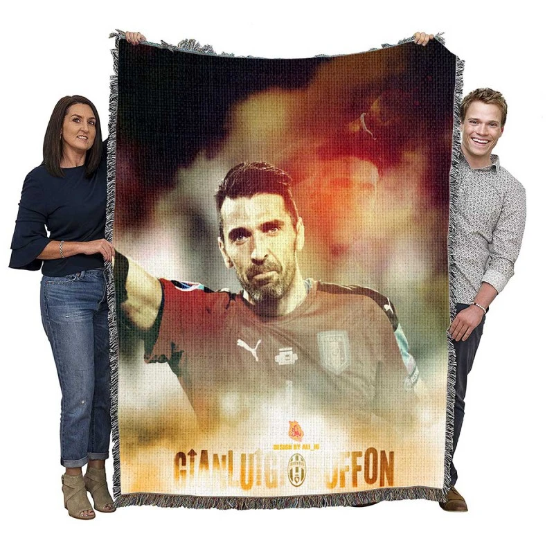 Gianluigi Buffon Classic Juventus Football Player Woven Blanket