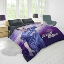 Gianluigi Buffon Energetic Italian Football Player Duvet Cover 1