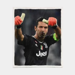 Gianluigi Buffon Excellent Juventus GoalKeeper Sherpa Fleece Blanket 1