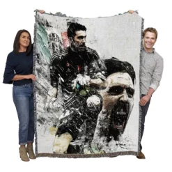 Gianluigi Buffon Italian Professional Football Player Woven Blanket