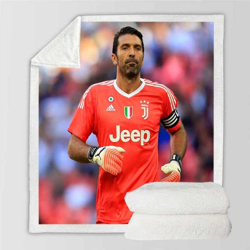 Gianluigi Buffon Strong Juventus Captain Sherpa Fleece Blanket