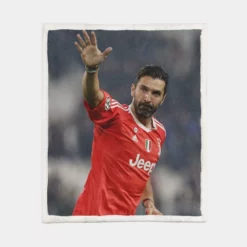 Gianluigi Buffon Top Ranked Juve Football Player Sherpa Fleece Blanket 1