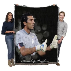 Gigi Buffon  Popular Juve Football Player Woven Blanket