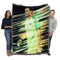 Gigi Buffon  Professional PSG Football Player Woven Blanket