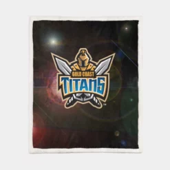 Gold Coast Titans Exellelant NRL Rugby Club Sherpa Fleece Blanket 1