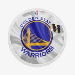 Golden State Warriors Active NBA Basketball Logo Round Beach Towel