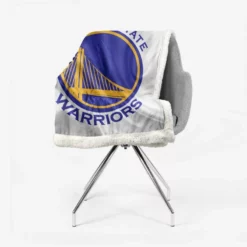 Golden State Warriors Active NBA Basketball Logo Sherpa Fleece Blanket 2