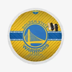 Golden State Warriors American Professional Basketball Team Round Beach Towel