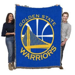 Golden State Warriors Exciting NBA Basketball Team Woven Blanket