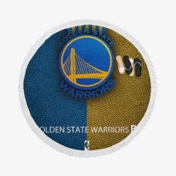 Golden State Warriors NBA Basketball Logo Round Beach Towel