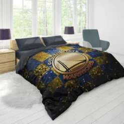 Golden State Warriors NBA Basketball Team Logo Duvet Cover 1