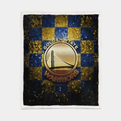 Golden State Warriors NBA Basketball Team Logo Sherpa Fleece Blanket 1