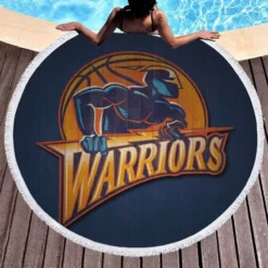 Golden State Warriors NBA Basketball team Round Beach Towel 1