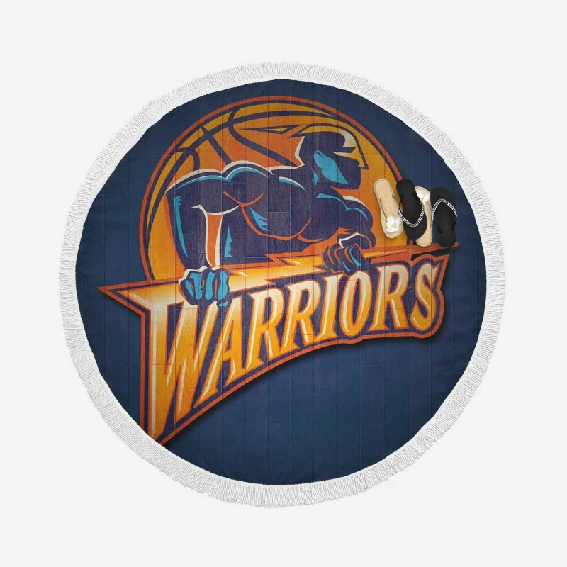 Golden State Warriors NBA Basketball team Round Beach Towel