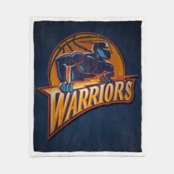 Golden State Warriors NBA Basketball team Sherpa Fleece Blanket 1