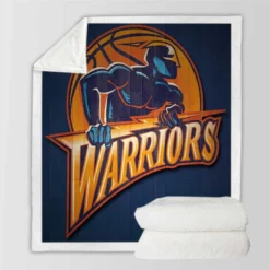 Golden State Warriors NBA Basketball team Sherpa Fleece Blanket